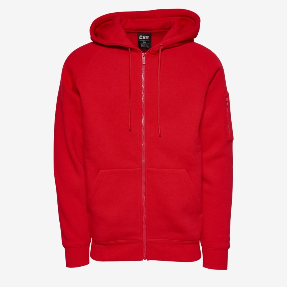 Champs Red Zip Up Men's Sweater
